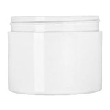 1 oz Double Wall Jar Straight Base - White - Plastic Jar | General Bottle Supply