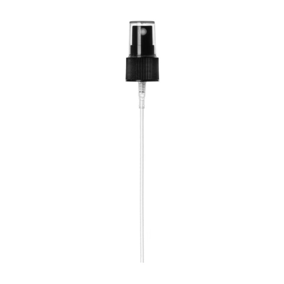 Fine Mist Sprayer Imported - Black (20/410) - Dispensing Caps | General Bottle Supply
