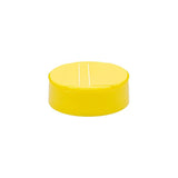 Flapper Caps with Pressure Sensitive (PS Liner) .200 Pour - Yellow (53/485) - Dispensing Caps | General Bottle Supply