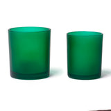 15oz Glass Candle Jar - Green Frosted - Glass Jar | General Bottle Supply