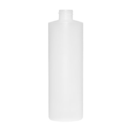 16 oz Cylinder Round HDPE Bottles - Natural (24/410) - Plastic Bottle | General Bottle Supply