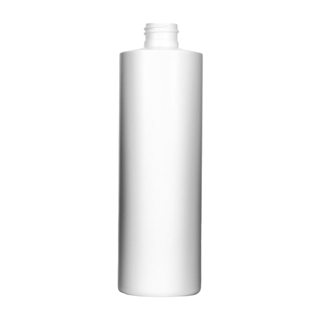 12 oz Cylinder Round HDPE Bottles - White - Plastic Bottle | General Bottle Supply