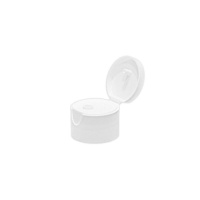 Hinged or Flip Top Caps - White (20/410) - Dispensing Caps | General Bottle Supply