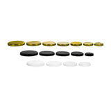 Metal Caps with Plastisol Liner - Lug Twist - Gold (63 Lug) - Assorted Caps | General Bottle Supply