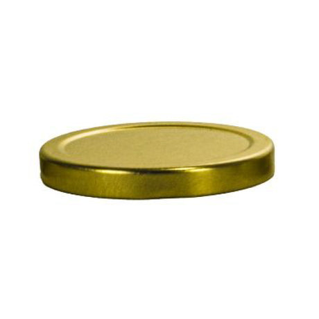 Metal Caps with Plastisol Liner - Lug Twist - Gold (70 Lug) - Assorted Caps | General Bottle Supply