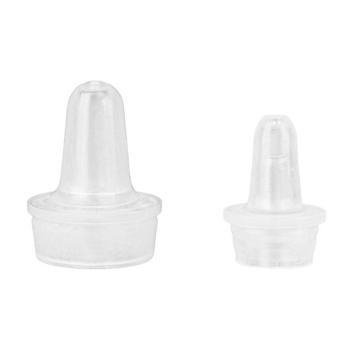 Plastic Dropper Tips (Snap Ring) - Natural (20mm Controlled Tip) - Dispensing Caps | General Bottle Supply