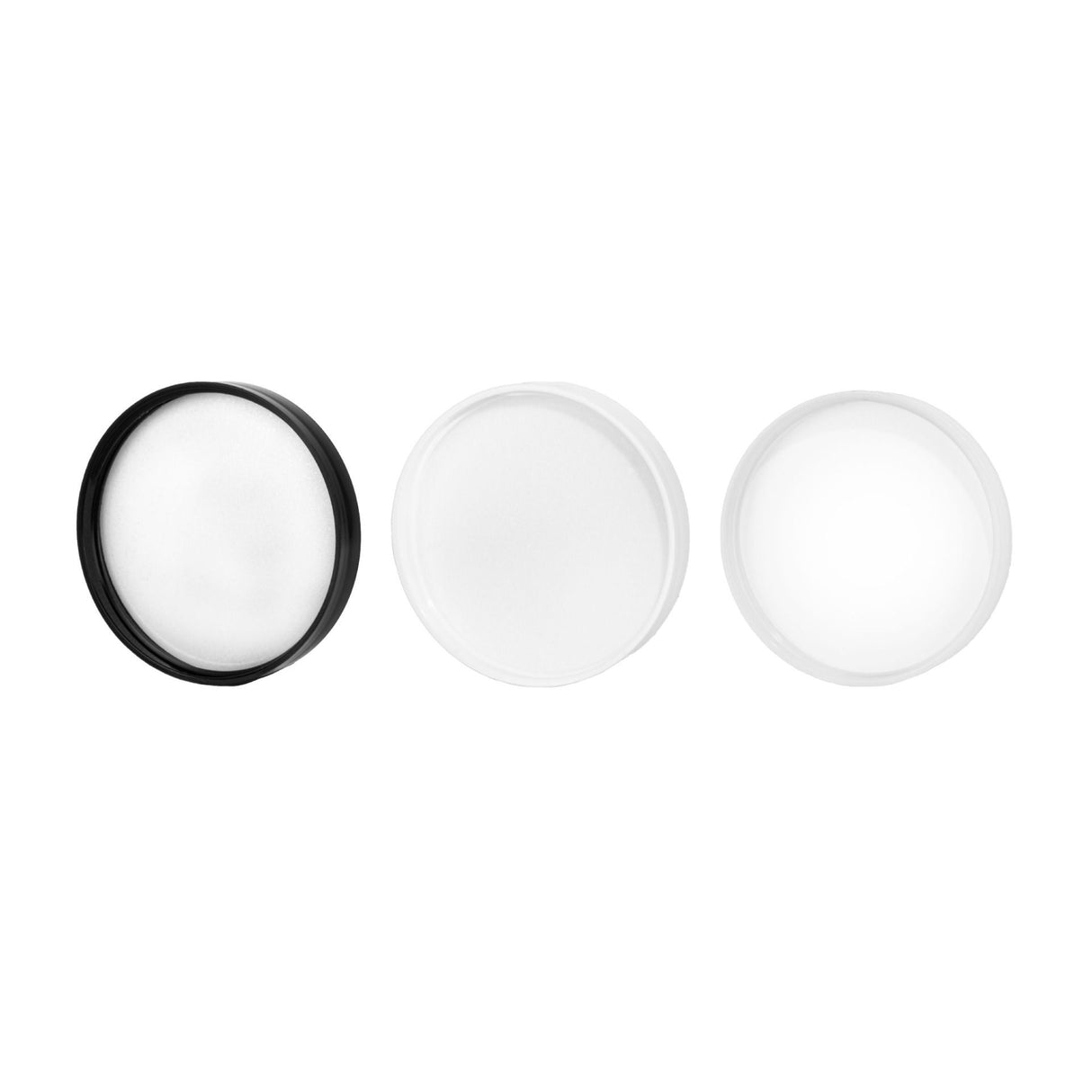 Plastic Smooth Caps with Foam Liner (F217) - White (89/400) - Assorted Caps | General Bottle Supply