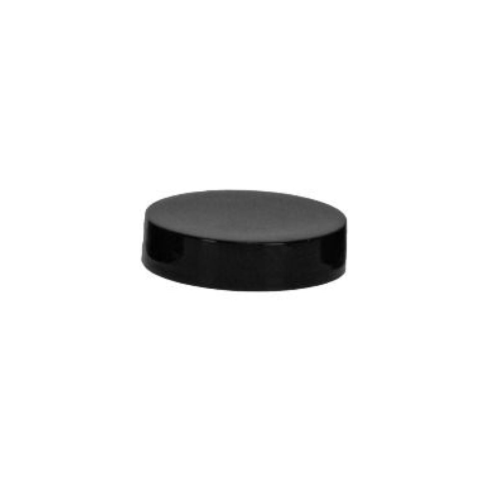 Plastic Smooth Caps with Foam Liner (F217) - Black (43/400) - Assorted Caps | General Bottle Supply