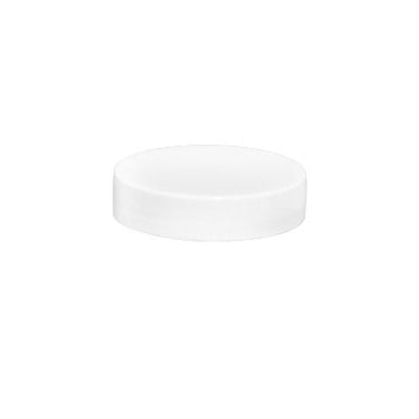 Plastic Smooth Caps with Foam Liner (F217) - White (48/400) - Assorted Caps | General Bottle Supply