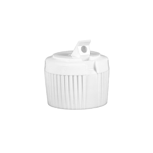 Polytop Ribbed Cap PS218 - White (28/410) - Dispensing Caps | General Bottle Supply