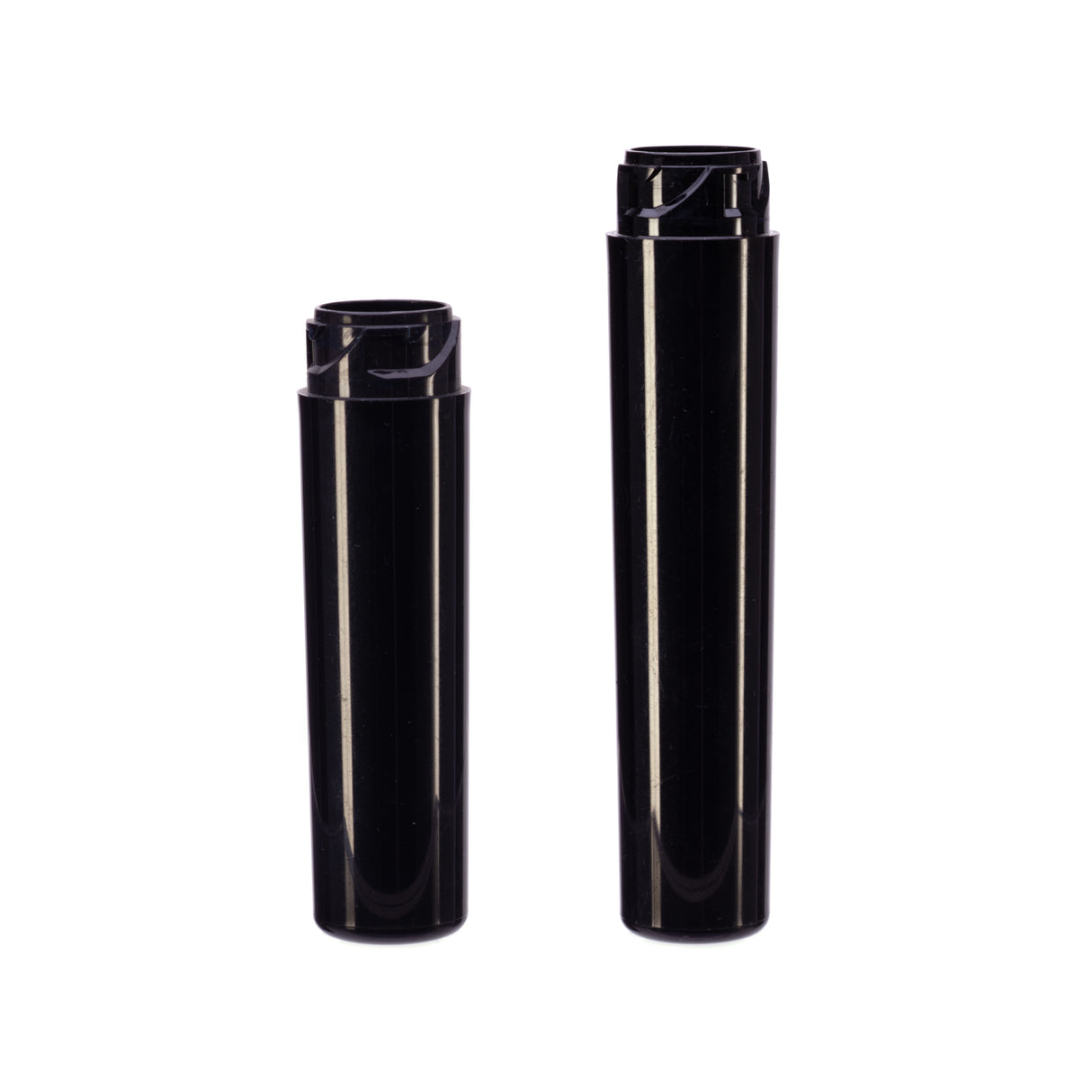 3.3" Tall 10 ml PP Tube (16mm) - Black - Plastic Tube | General Bottle Supply