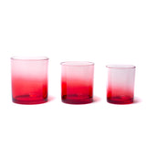 7oz Glass Candle Jar - Red Gradient - Glass Jar | General Bottle Supply