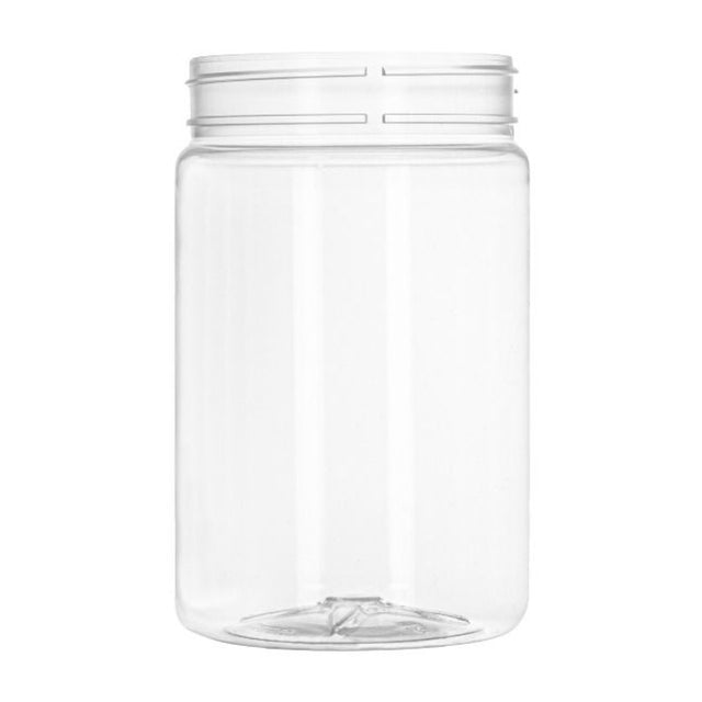 32 oz Round PET Plastic Jars - Clear - Plastic Jar | General Bottle Supply