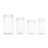 64 oz Round PET Plastic Jars - Clear - Plastic Jar | General Bottle Supply