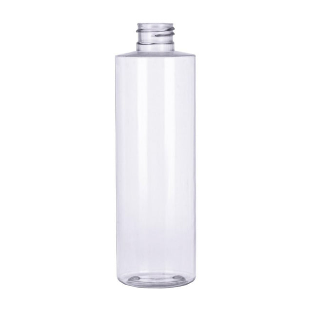 8 oz Cylinder Round PVC Bottles - Clear - Plastic Bottle | General Bottle Supply