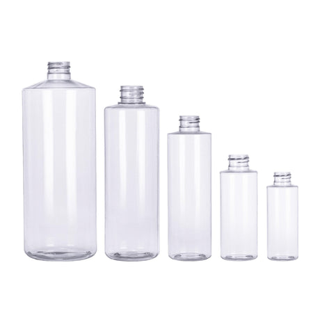 16 oz Cylinder Round PVC Bottles - Clear - Plastic Bottle | General Bottle Supply