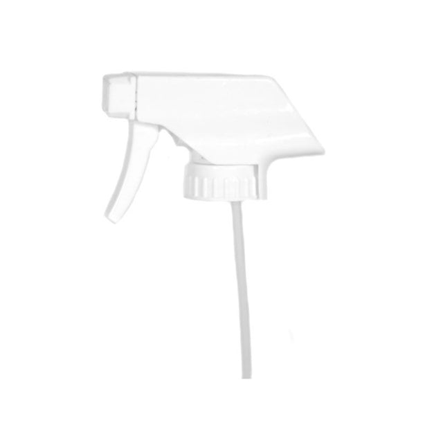 Square Head Trigger Sprayer - White (28/400) - Dispensing Caps | General Bottle Supply
