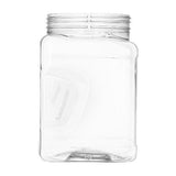 16 oz Square PET Jars - Clear - Plastic Jar | General Bottle Supply