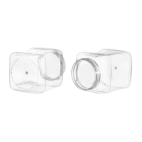 32 oz Square PET Jars - Clear - Plastic Jar | General Bottle Supply