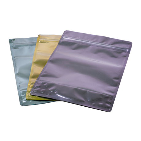 12 oz Stand Up Pouch Flexible Packaging - Poly Foil Clear/Blue - Flexible Packaging | General Bottle Supply