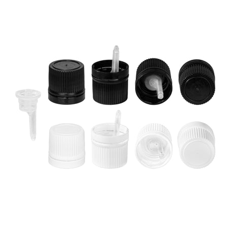 Tamper Evident Caps with Fitment Aroma - White (18mm) - Assorted Caps | General Bottle Supply
