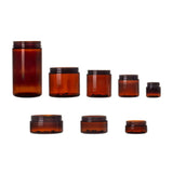 8 oz Wide Mouth PET Jars - Amber (Low Profile) - Plastic Jar | General Bottle