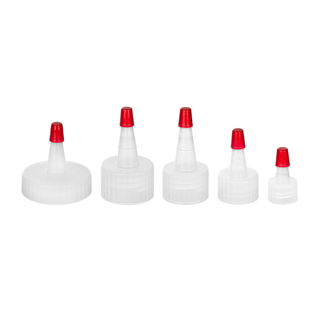 Yorker (Spouted) Caps - Hole With Red Tip (38/400) - Dispensing Caps | General Bottle Supply