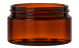 8 oz Wide Mouth PET Jars - Amber (Low Profile) - Plastic Jar | General Bottle