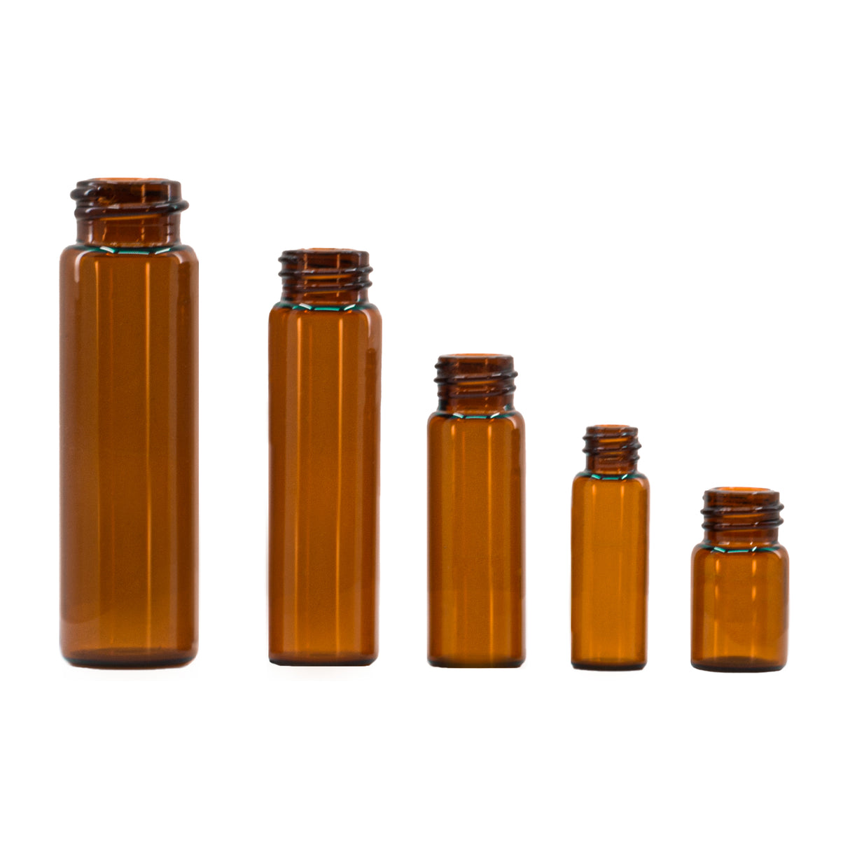 2 Dram Glass Vial - Amber - Glass Vial | General Bottle Supply